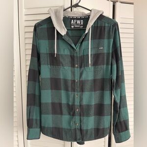 Alpha Forward Hooded Flannel